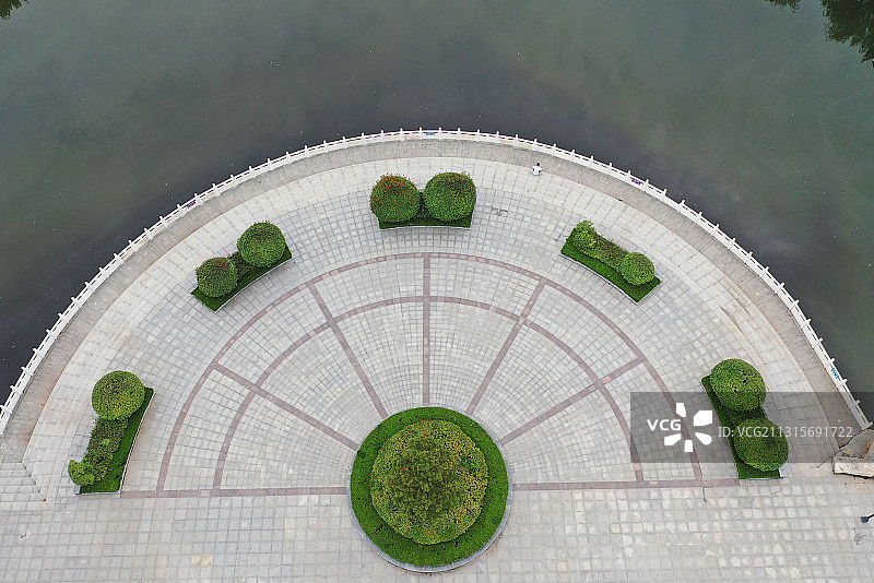 山东枣庄山亭区紫云湖公园图片素材