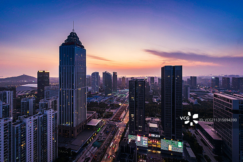 中央商务区夜景图片素材