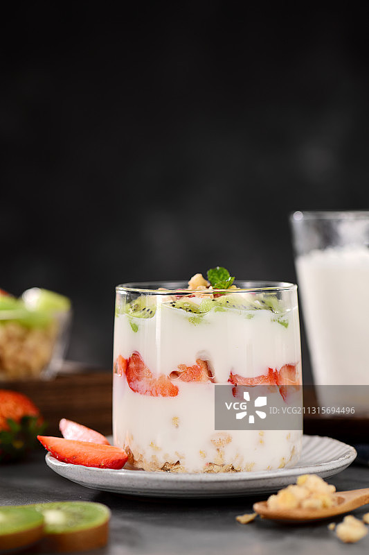 水果酸奶图片素材