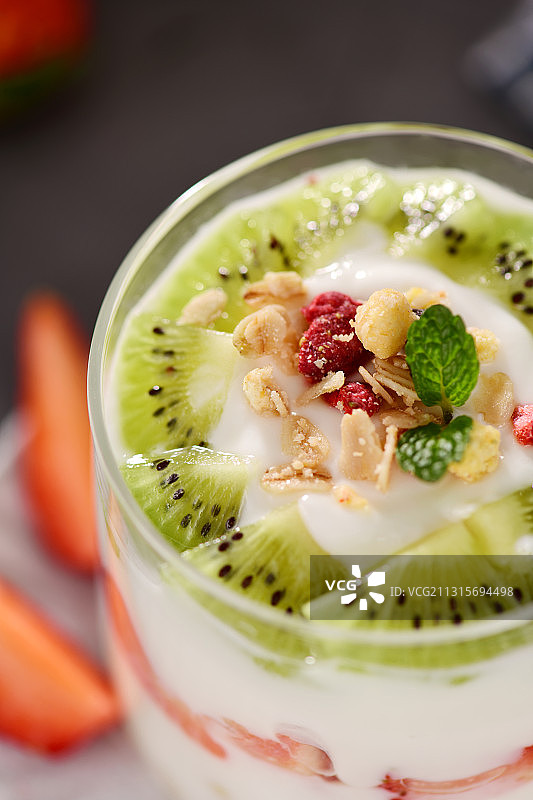 水果酸奶图片素材