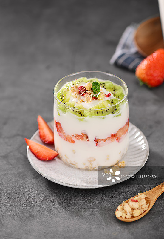 水果酸奶图片素材