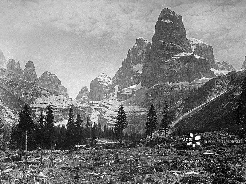 布伦塔集团历史照片，1919年前，特伦蒂诺，奥匈帝国图片素材