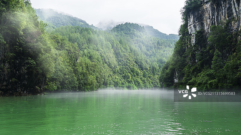 清溪峡风光图片素材