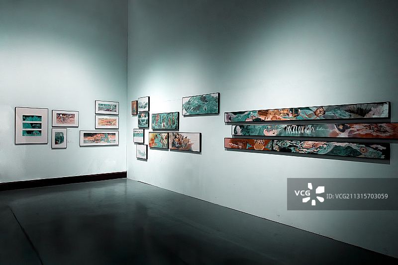 青山行不尽 ——唐诗之路艺术展，浙江展览馆，博物馆艺术品图片素材