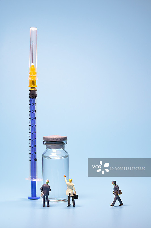 微缩场景疫苗上市图片素材