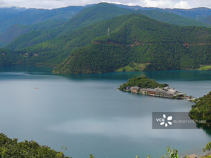 泸沽湖 里格半岛图片素材