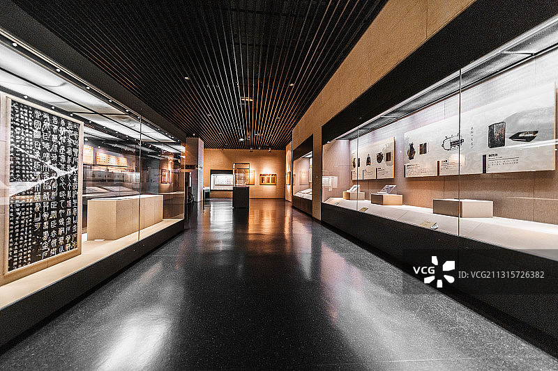 河南安阳中国文字博物馆室内展厅图片素材