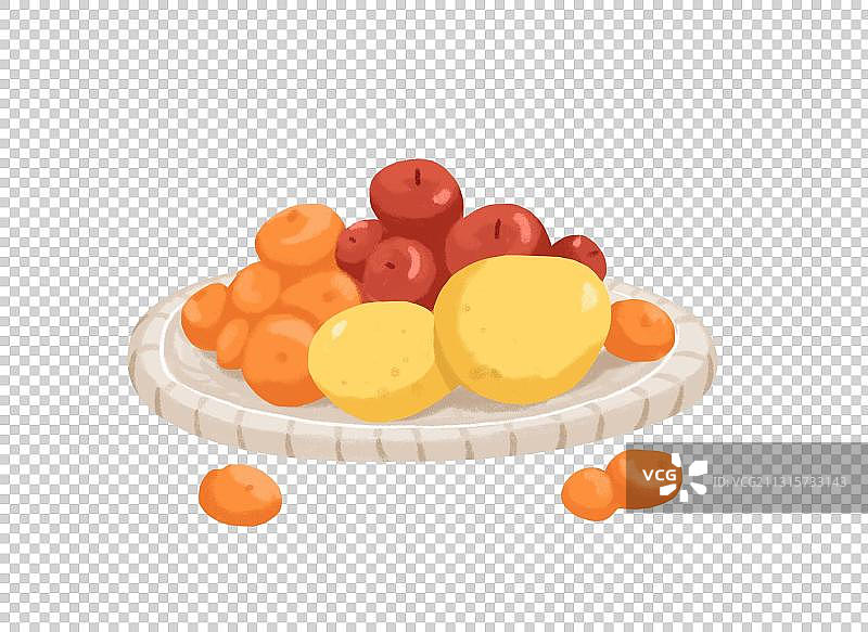 苹果橘子柚子水果盘图片素材