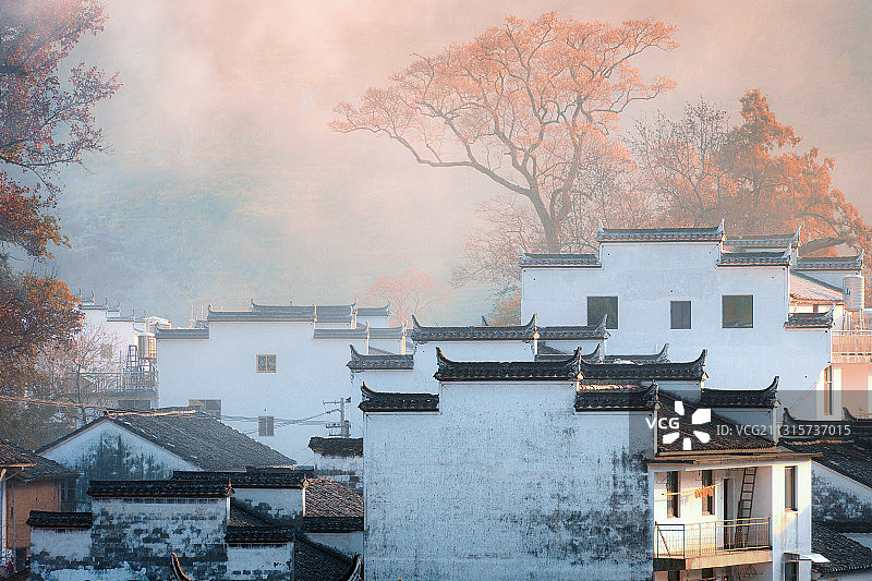 徽州秋色图片素材