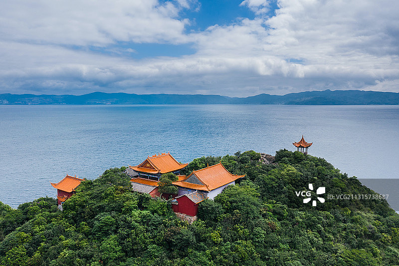 云南抚仙湖风光图片素材