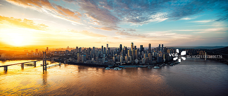 重庆全景长江渝中区旅游目的地建筑城市图片素材