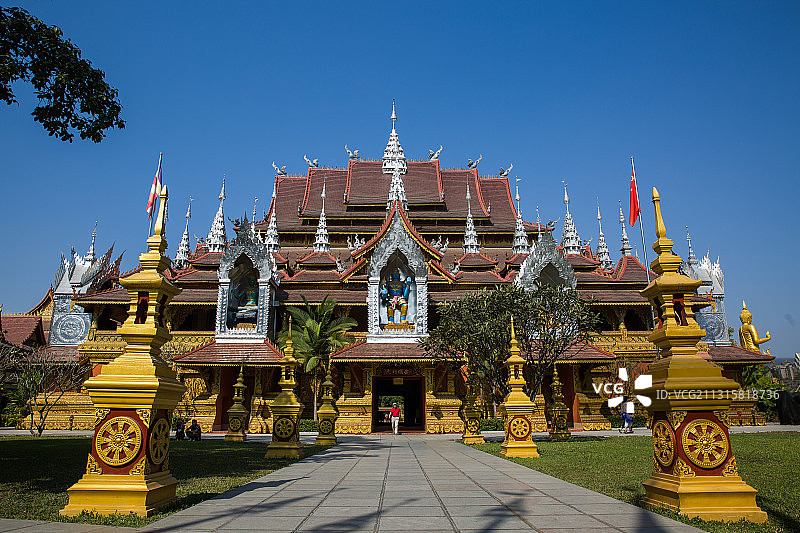 西双版纳 景洪市 总佛寺图片素材