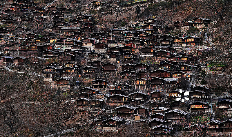 傈僳族古村落 Ancient Lisu villages图片素材