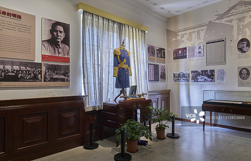 中国广州鲁迅纪念馆国民党“一大”旧址展厅图片素材