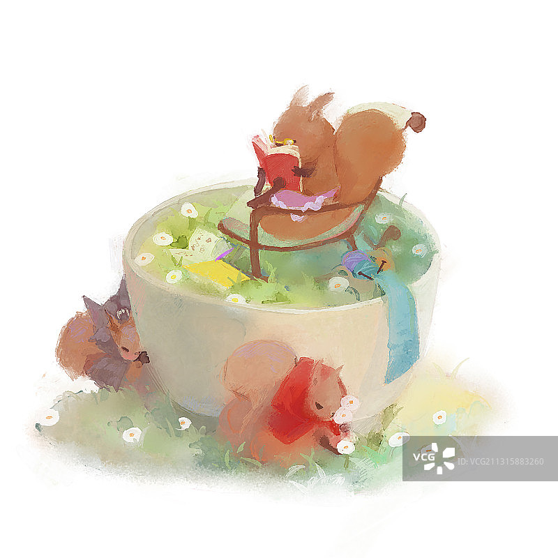 松鼠童话图片素材