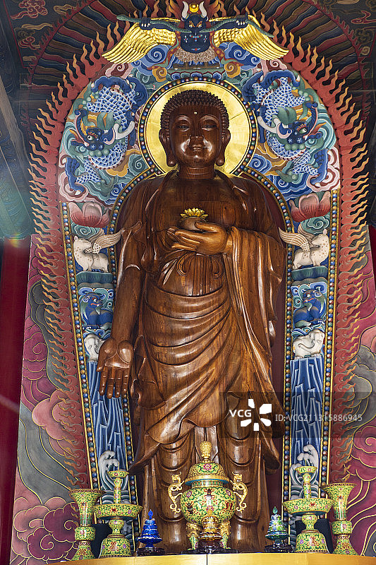 北京西城天宁寺接引殿阿弥陀佛图片素材