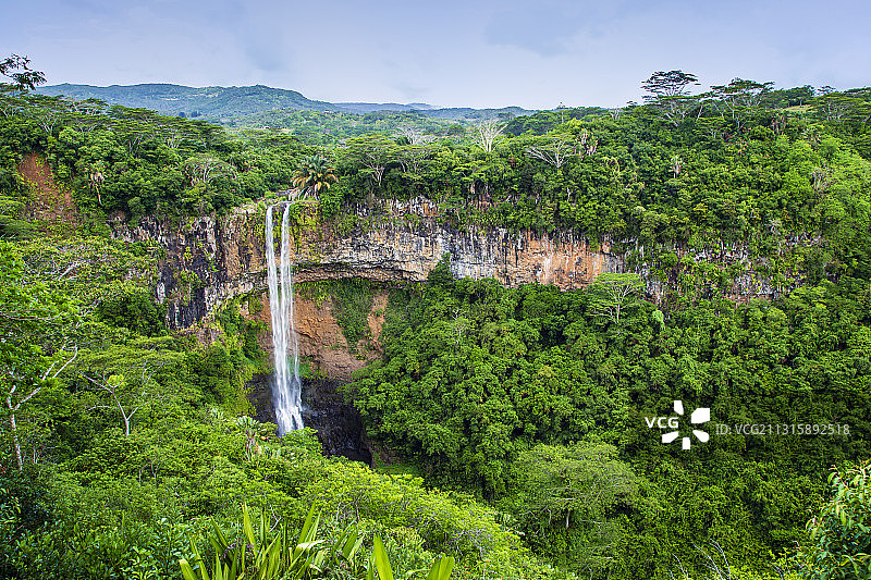 毛里求斯夏玛尔瀑布图片素材