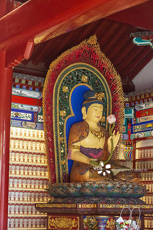 北京西城天宁寺药师殿佛像图片素材