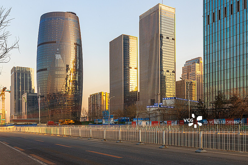 丽泽soho 城市风光 道路图片素材