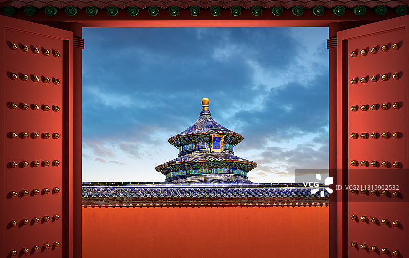 北京天坛祈年殿建筑合成图片素材