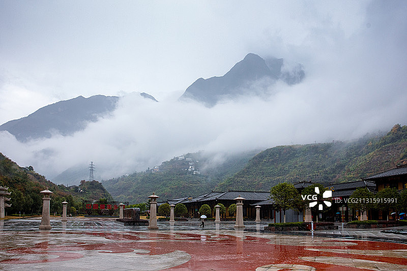 湖北省兴山县昭君村，中国古代四大美女之一王昭君故里图片素材