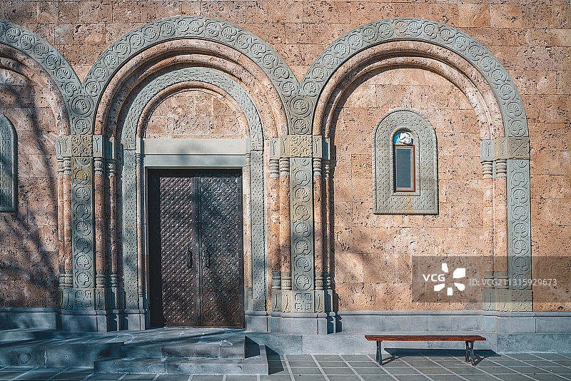 修道院建筑，细节，格鲁吉亚图片素材