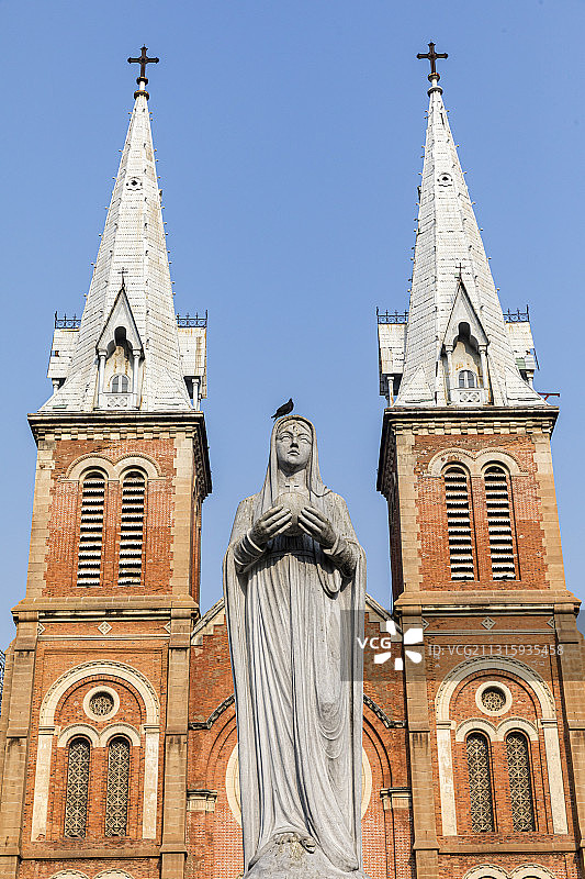 越南胡志明百年大教堂图片素材