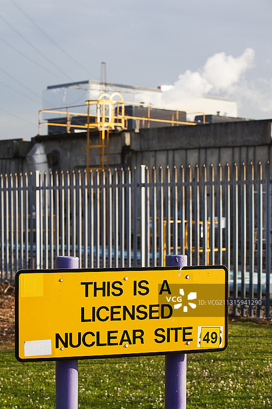 英国兰开夏郡的海舍姆核电站图片素材