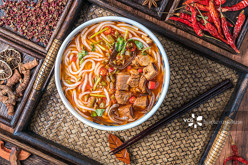 中国湖南常德美食常德米粉图片素材