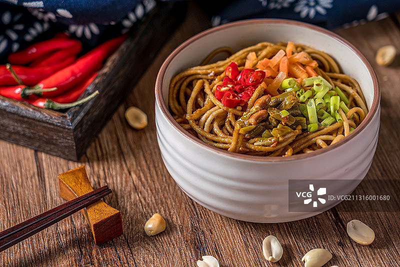 中国武汉美食热干面特写图片素材