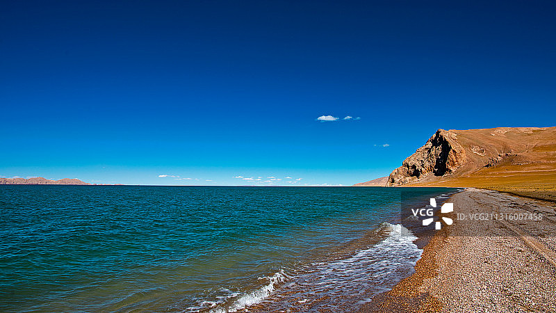 西藏最大的湖色林措图片素材