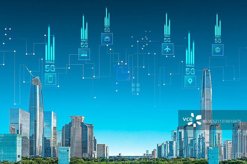 深圳5G科技城市图片素材
