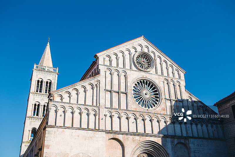 克罗地亚，扎达尔，古罗马教堂，建筑，细节图片素材