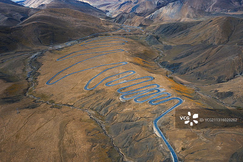 加乌拉山口25连弯图片素材