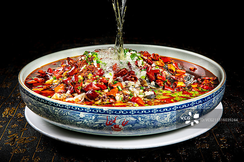 川菜毛血旺图片素材