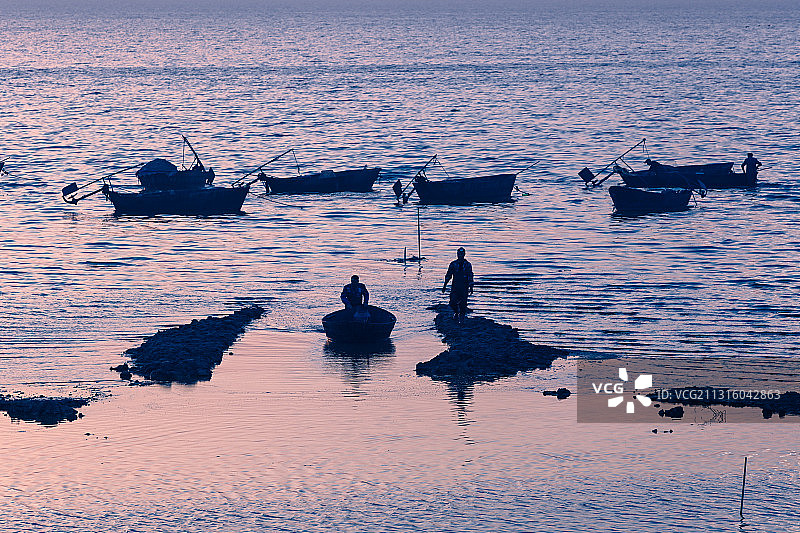 巢湖渔民图片素材