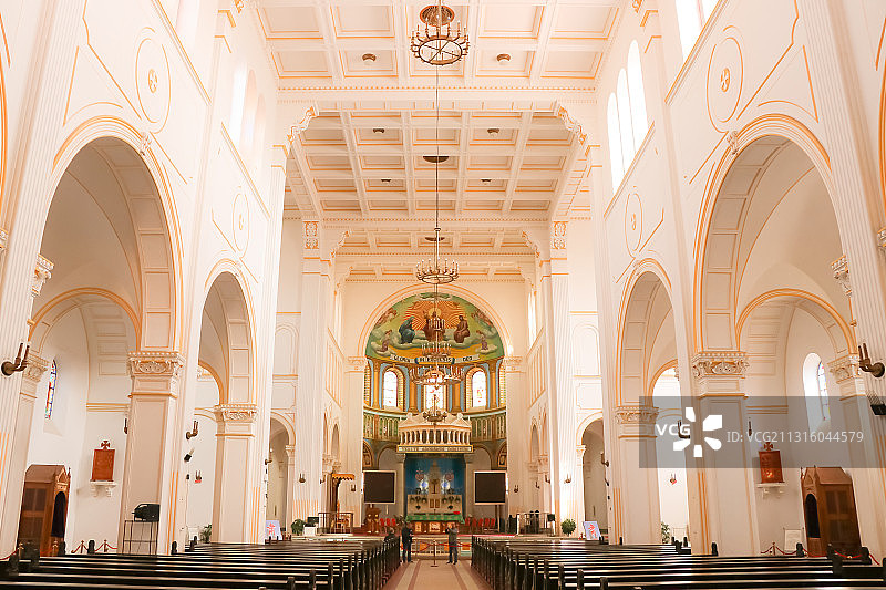 青岛天主教教堂图片素材