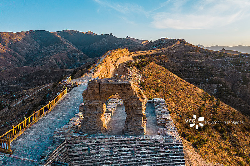 朔州广武明长城月亮门图片素材