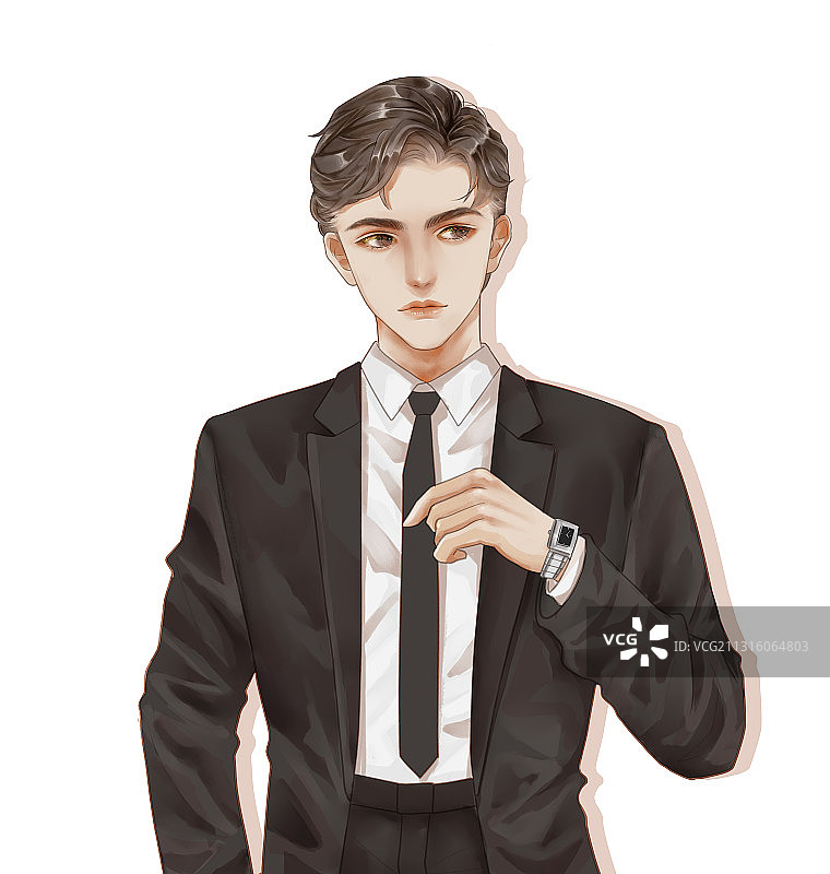 精英商务人士插画图片素材