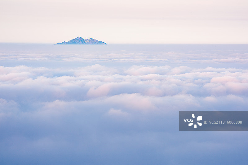 青岛平流雾自然景观图片素材