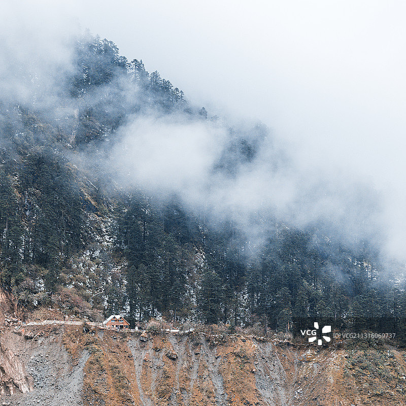 海螺沟驿站图片素材