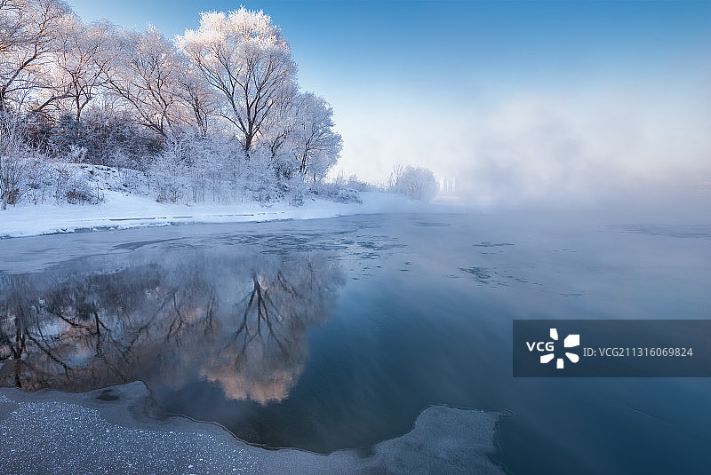 浑河冬季魔界风景图片素材
