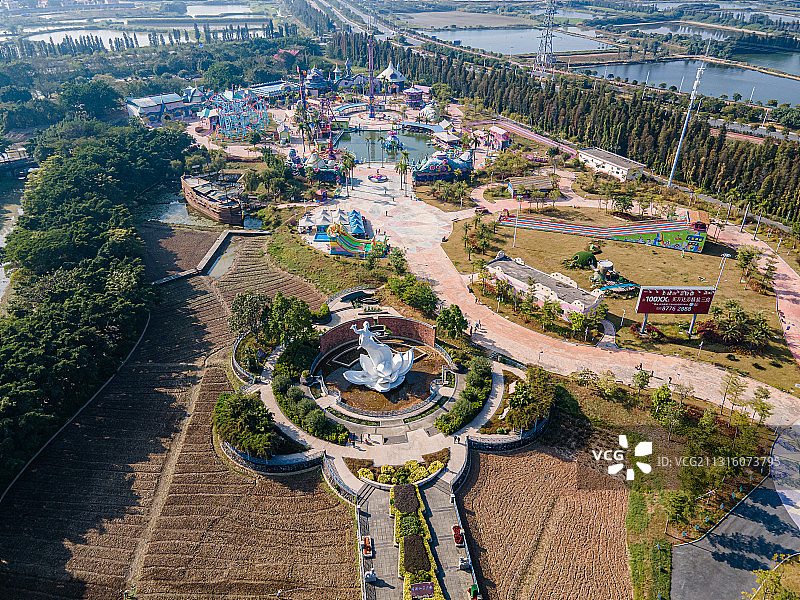 中国广东省佛山三水荷花世界旅游景区图片素材