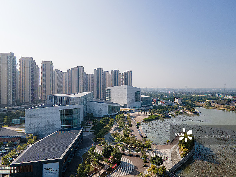 中国广东省佛山市三水新城文化中心图片素材