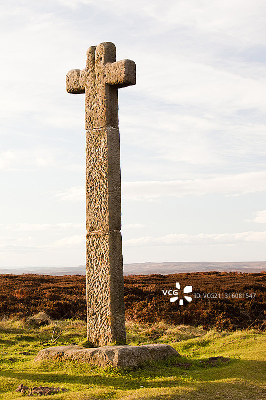 英国约克郡丹比沼泽拉尔夫十字架图片素材
