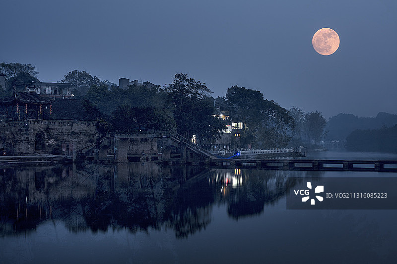 探访重庆万灵古镇  钟灵毓秀“周庄”模样的水乡图片素材