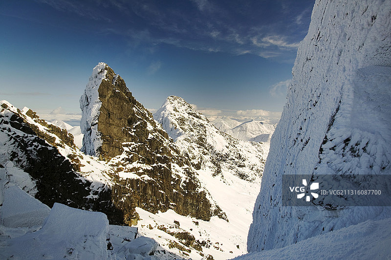 斯凯岛库林山脊的阿姆巴斯泰尔，苏格兰图片素材