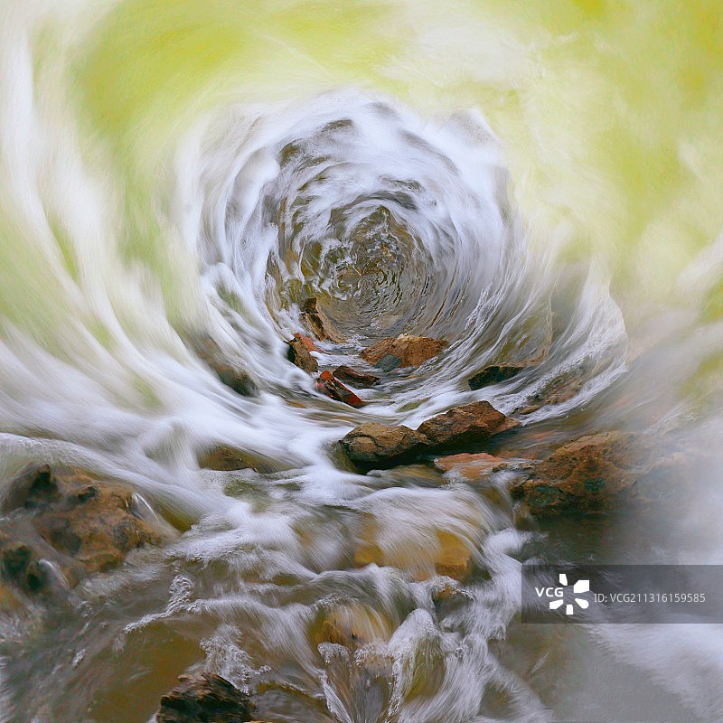 流水漩涡洞图片素材