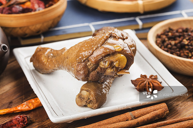 卤味鸡腿图片素材