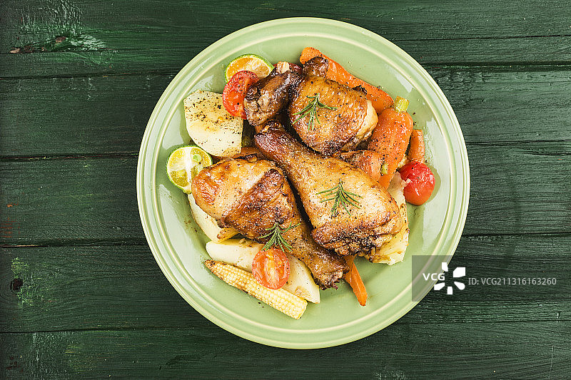 烤鸡腿图片素材